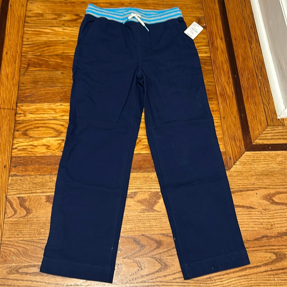 Lands end boys soft elastic waist pants/ chino size 8/M new with tags